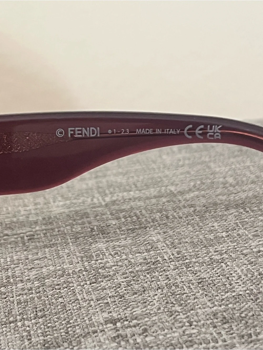 Fendi Purple Cat-Eye Sunglasses with Brown Lenses